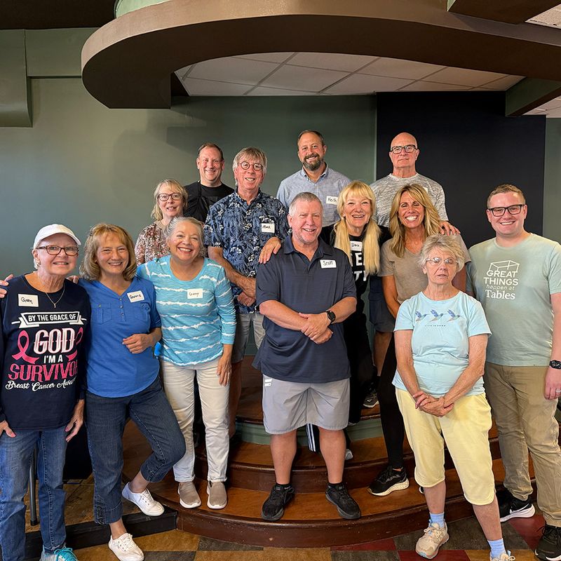 Volunteers and guests at Steel City Table